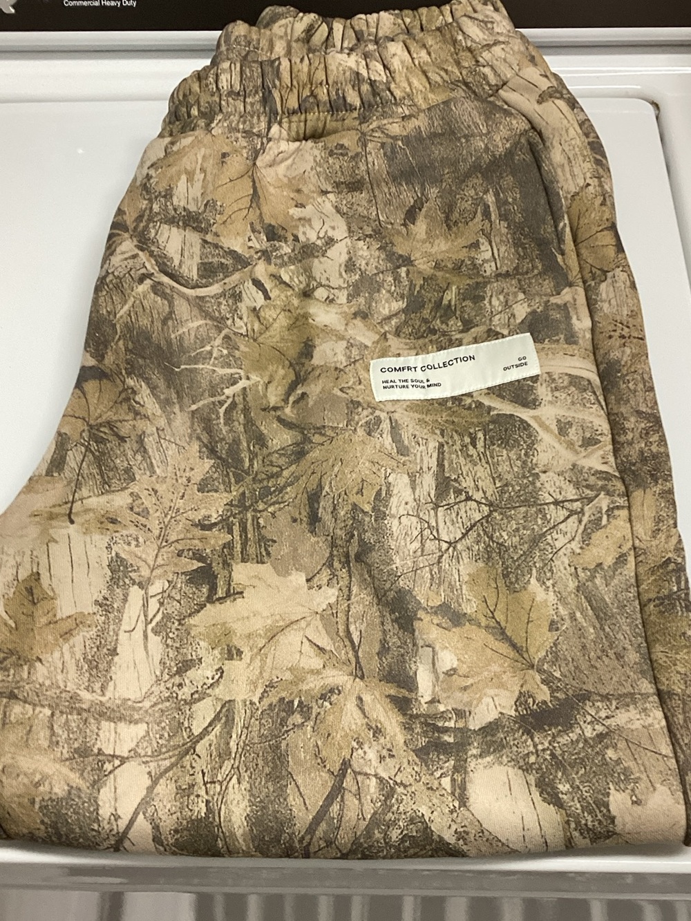 Comfort Collection Men’s Camo Sweatpants - Beige/Olive